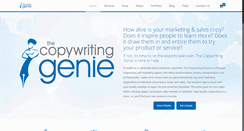 Desktop Screenshot of copywritinggenie.com