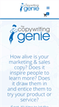 Mobile Screenshot of copywritinggenie.com